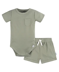 Gerber Baby Boys Bodysuit and Shorts Set, 2 Piece