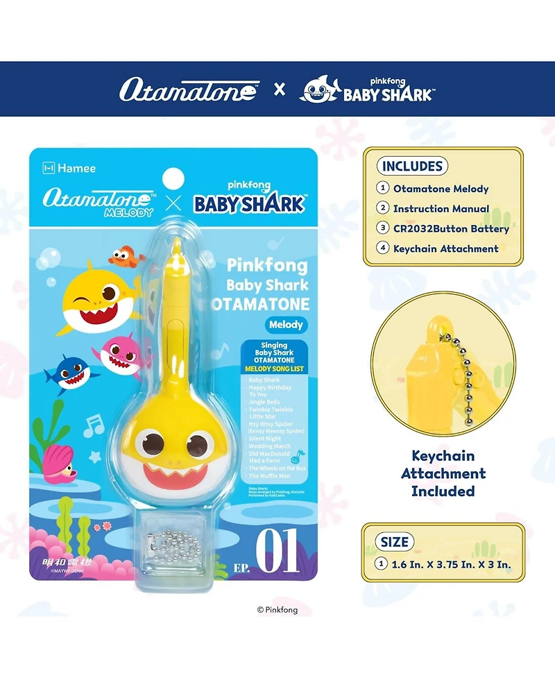 Otamatone Melody Series Sanrio Japanese Electronic Mini Musical Toy Portable 11 Pre-Programmed Songs