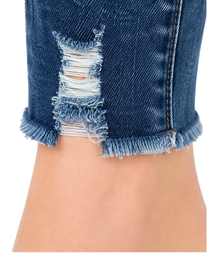 Indigo Poppy Women's Three Button Tummy Tuck High Rise Skinny