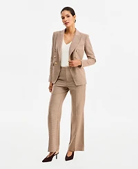I.n.c. International Concepts Women's Double-Breasted Houndstooth Blazer, Macy's Exclusive