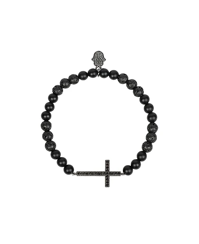 Men's Rooted Faith - Lava Cross Bracelet