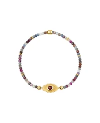 Spiritual Power - Sapphire Mix Evil Eye Charm Bracelet