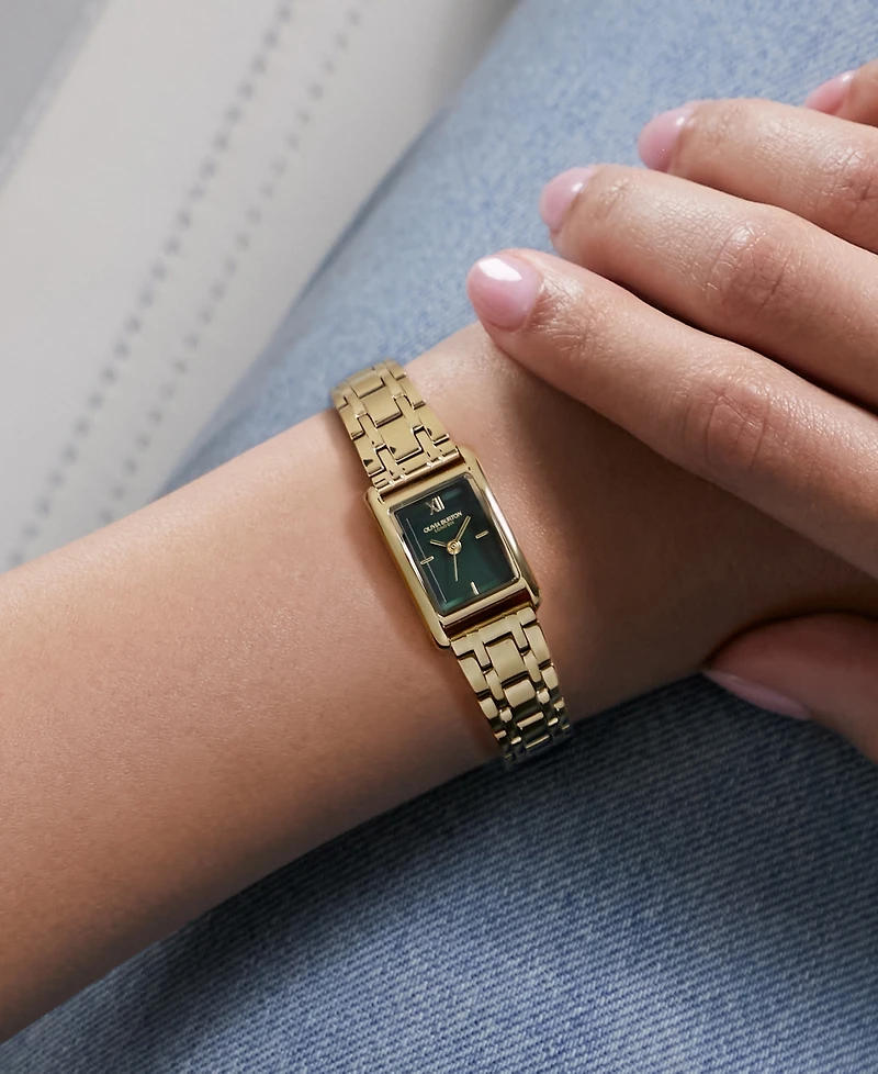 Olivia Burton Women's Mini Grove Gold-Tone Stainless Steel Bracelet Watch 16mm