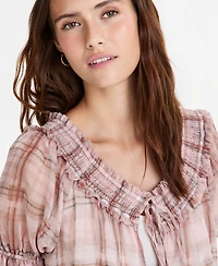 And Now This Petite Scoop Neck Short-Sleeve Top, Macy's Exclusive
