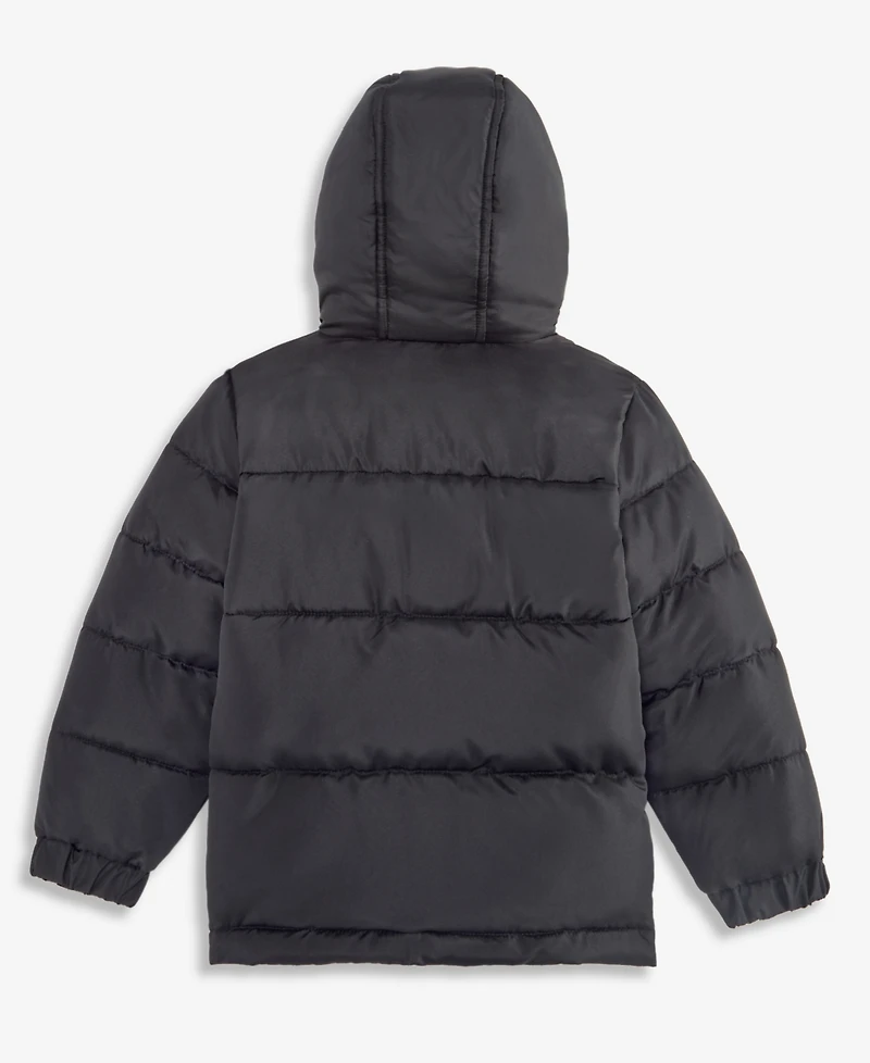 Reebok Toddler Boys' 2T-5T Hooded Fleece-Lined Puffer Jacket