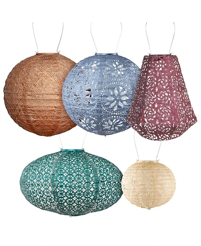 Allsop Home & Garden, Soji Stella Multi-Shape Solar Lantern 5-pack