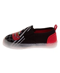 Cars Disney Pixar Lightning McQueen Boys Shoes, Slip On, Canvas Shoes