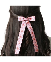 Hello Kitty and Friends Long Hair Bows 7-Piece Set Official License, Sanrio Hair Accessories with Kuromi and My Melody