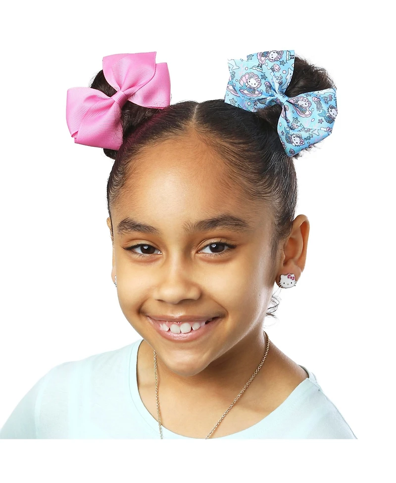 Hello Kitty Hair Bow 7-Piece Set Official License, Sanrio Hair Accessories