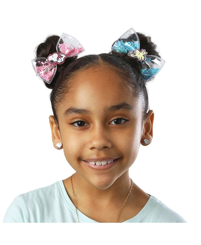Peanuts Snoopy Woodstock Shaker Hair Bows 3-Piece Set Official License, Peanuts Gifts, Snoopy Things