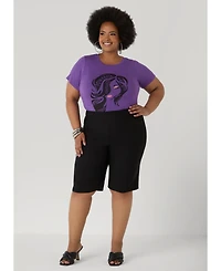 Ashley Stewart Plus Powerful Glittered Graphic Tee