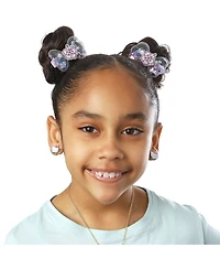 Hello Kitty Mermaid Hair Clips 4-Piece Set Official License, Snap Back Shaker Hair Clips, Sanrio Accessories