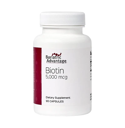 Bariatric Advantage Biotin 5,000 mcg - for Bariatric Surgery Patients - Easy-Digest Mini Capsules - Biotin Supplement