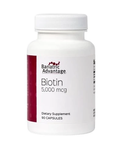 Bariatric Advantage Biotin 5000 Mcg For Bariatric Surgery Patients Easy Digest Mini Capsules Biotin Supplement 90 Count