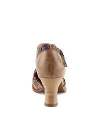 L'Artiste Women's Happydance Pumps with Hand-Painted Design