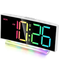Neewer Loud Alarm Clock for Heavy Sleepers,Adults,Kids,Teens,Large Digital Display,7 Color Night Light,Adjustable Volume,Battery Backup