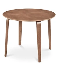 Slickblue Small Space Round Dining Table with Rubber Wood Legs for Home Use