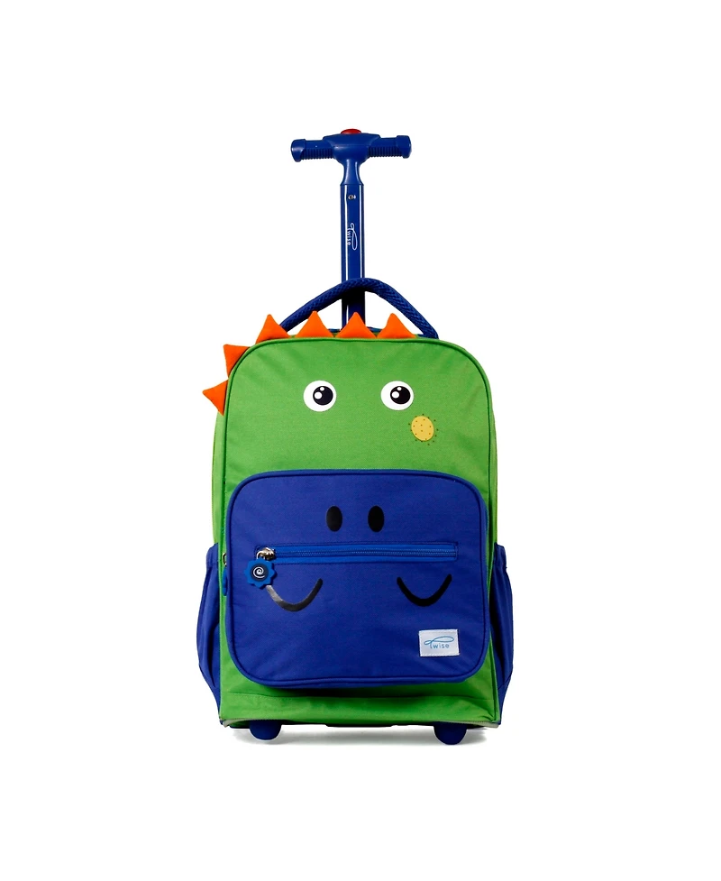 J World Kids And Toddlers Twise Side-Kick Rolling Backpack