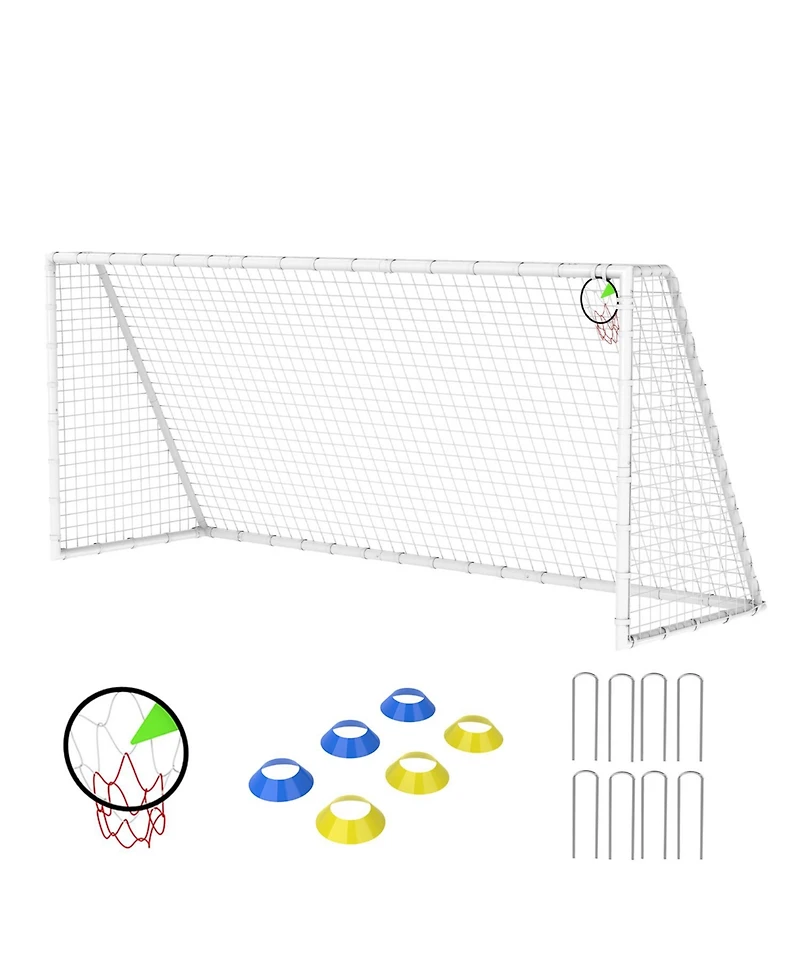 Zeny Soccer Goal for Backyard Kids Portable Net with High-Strength Nets
