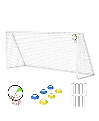 Zeny Soccer Goal for Backyard Kids Portable Net with High-Strength Nets