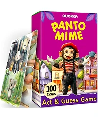 Quokka Active Movement Game for Kids Ages 4-8 – 100 Exercise Cards, Indoor and Outdoor Brain Break Games Home Classroom