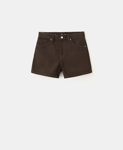 Mango Women's Straight-Fit Denim Shorts