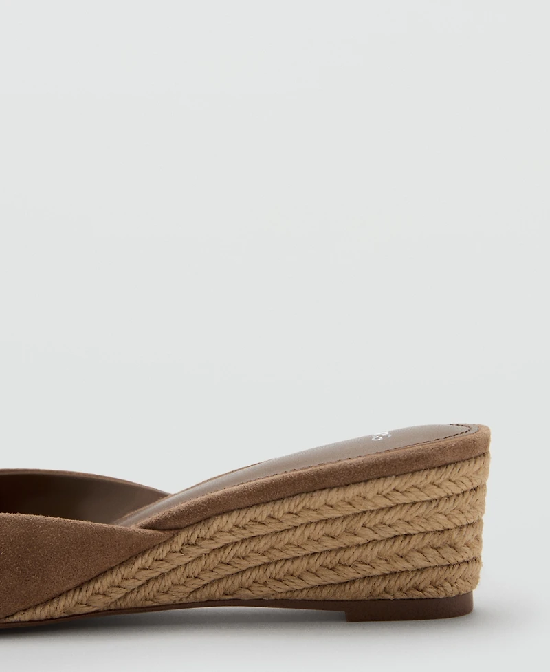 Mango Women's Espadrille Wedge Sandals