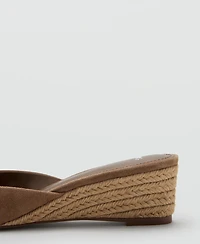 Mango Women's Espadrille Wedge Sandals