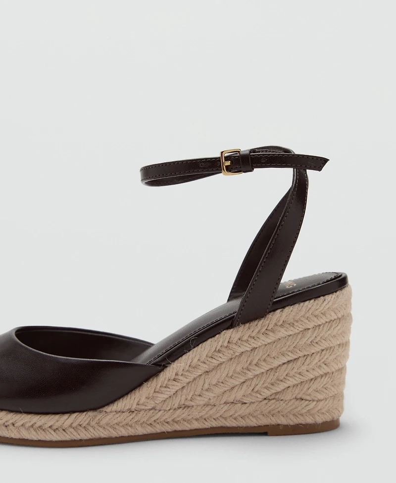 Mango Women's Espadrille Wedge Sandals