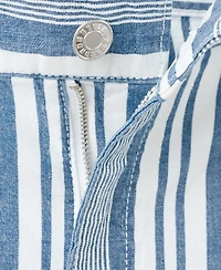 Mango Women's Straight Striped Jeans