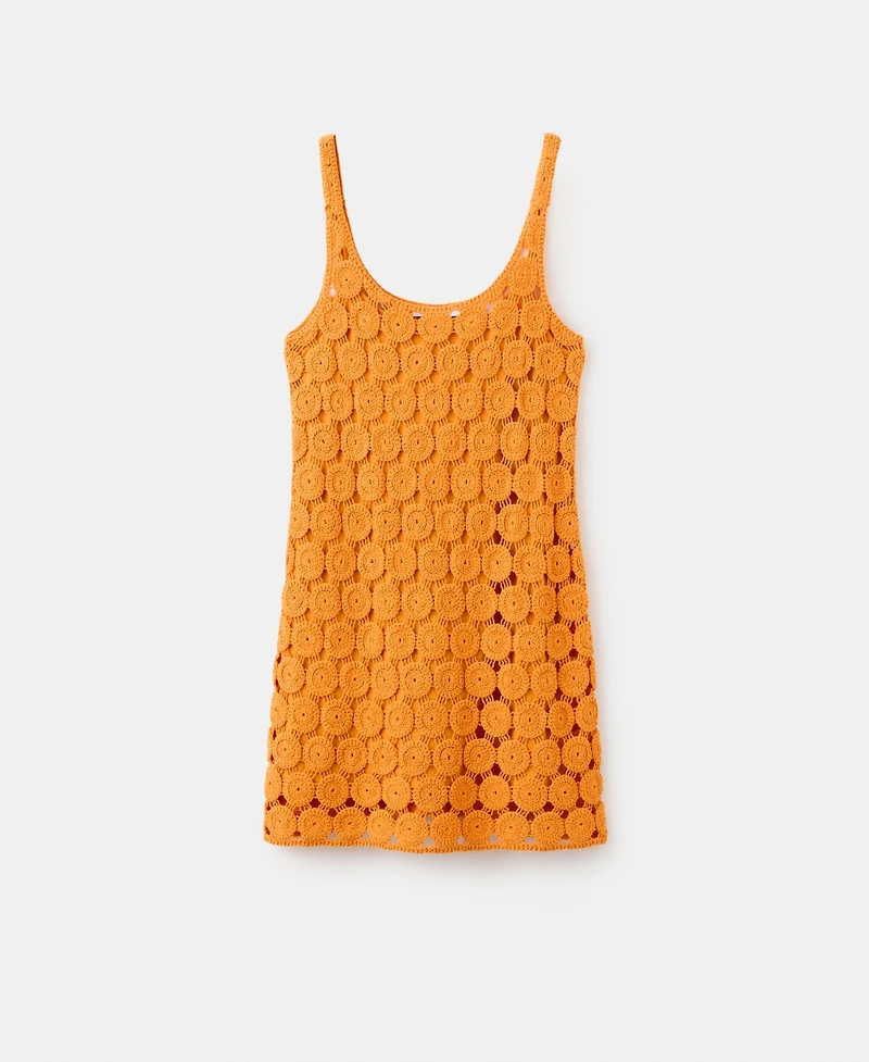 Mango Women's Crochet Short Dress