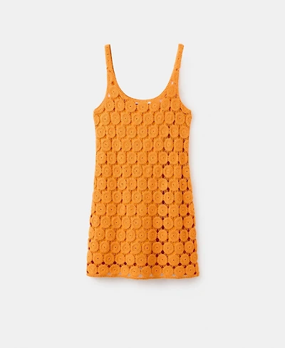 Mango Women's Crochet Short Dress