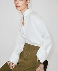 Mango Women's Baggy Lyocell Pants