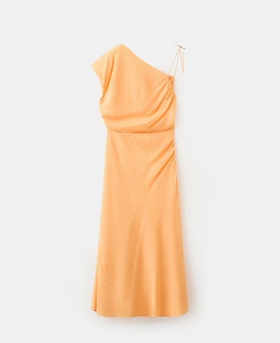 Mango Women's Asymmetrical Bow Detail Dress