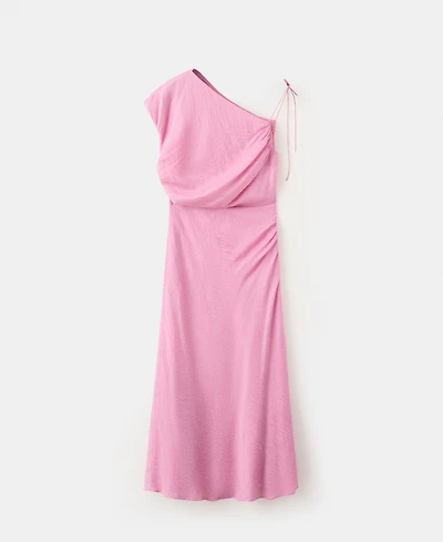 Mango Women's Asymmetrical Bow Detail Dress