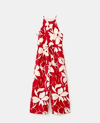 Mango Women's Belted Floral-Printed Jumpsuit