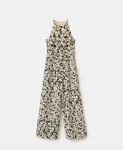 Mango Women's Belted Floral-Printed Jumpsuit