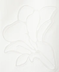 Mango Women's Floral Embroidered Linen Skirt