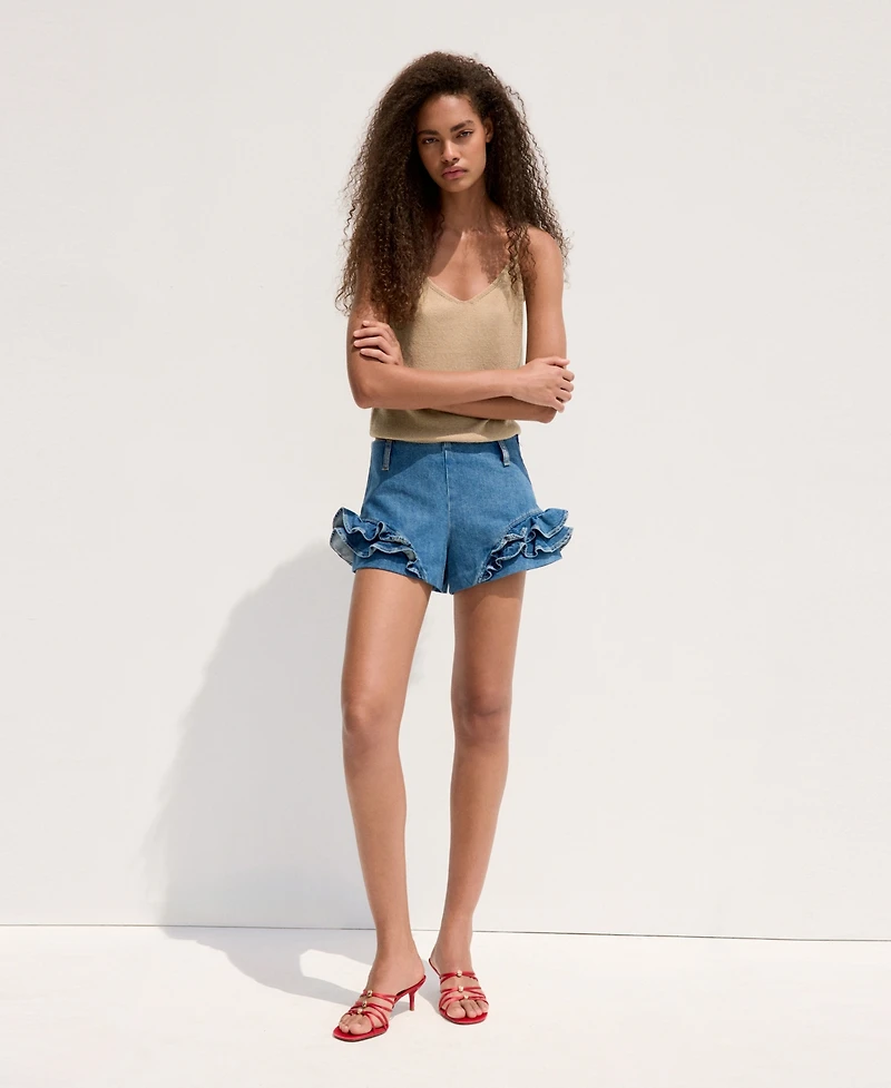 Mango Women's Knit Strap Top