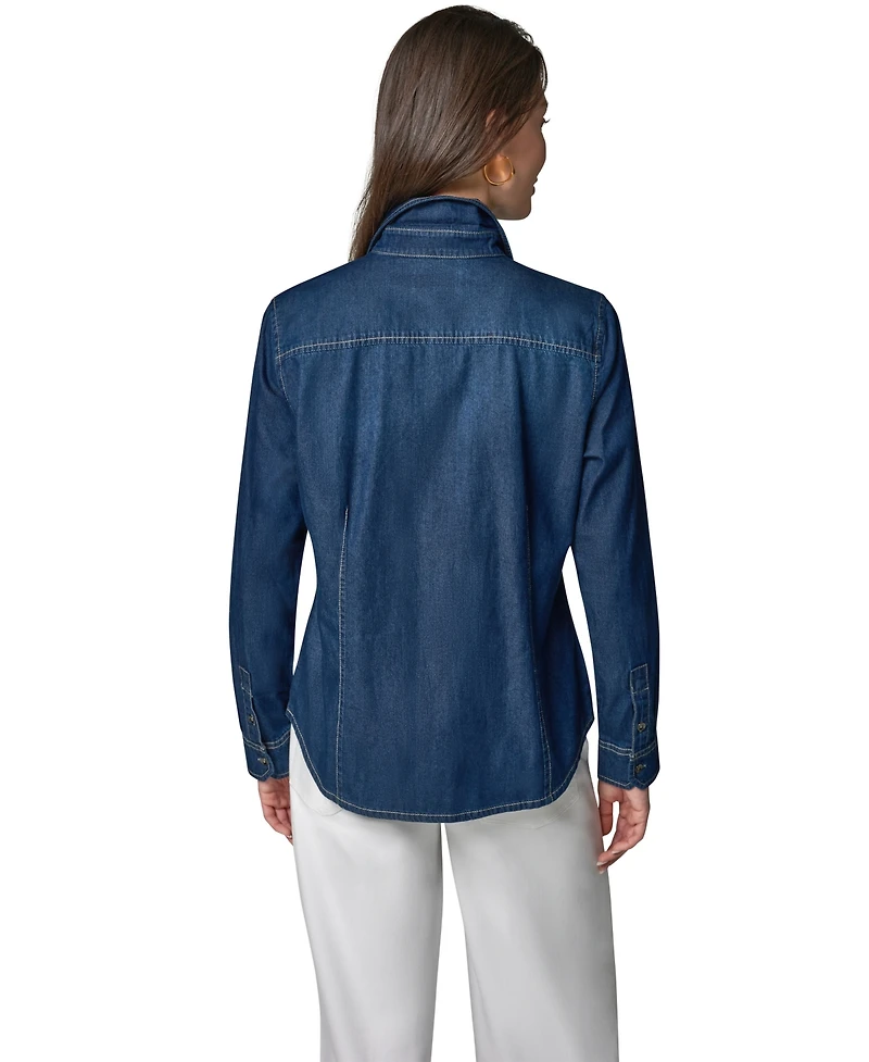 Donna Karan Weekend Women's Luxe Denim Shirt