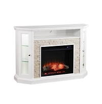 Augusta Home Redden Corner Electric Fireplace With Touch Screen