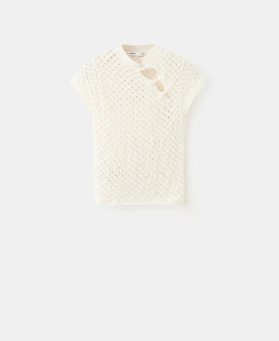 Mango Women's Openwork Knit Top