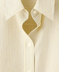 Mango Women's Striped Poplin Shirt