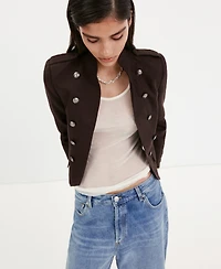Mango Women's Buttons Linen Jacket