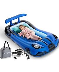 Cherimor Toddler Travel Air Mattress Bed with Safety Bumpers and Electric Pump, 330-lb Capacity Portable