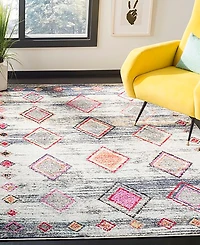 Safavieh Adirondack Light Gray and Red 5'1" x 7'6" Area Rug