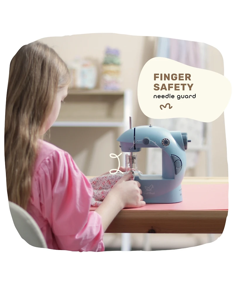 Clara Clark Mini Portable Sewing Machine & Complete Supplies Kit for Beginners and Kids - 48 Piece