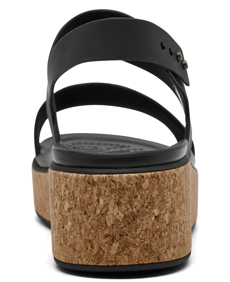 Crocs Women's Brooklyn Cork Low Wedge Sandals