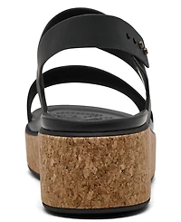 Crocs Women's Brooklyn Cork Low Wedge Sandals