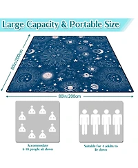 Aofar Gothic Picnic Blanket Waterproof Outdoor Mat 80"x80" Square